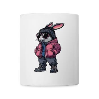 Mode d’hiver Bunny - Mug blanc - blanc - Devant