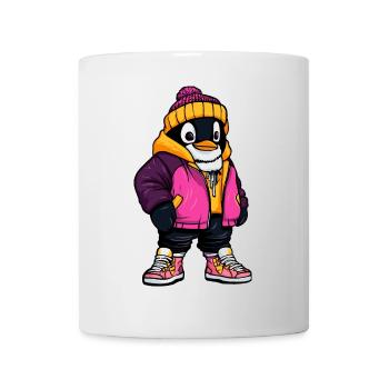 Penguin Mode Hiver - Mug blanc - blanc - Devant