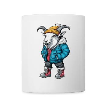 Mountain Goat Fashion Winter - Mug - white - Front