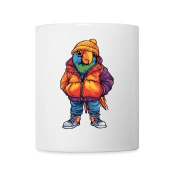 Papagai Mode Hiver - Mug blanc - blanc - Devant