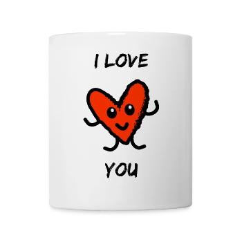 VALENTINE'S DAY. Bachelorette party. I LOVE YOU. I LOVE YOU. LOVE - Mug - white - Front