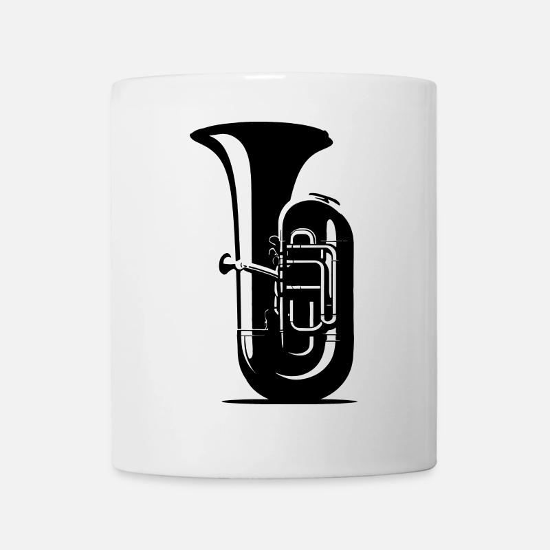 Dessin de tuba - Mug blanc - blanc