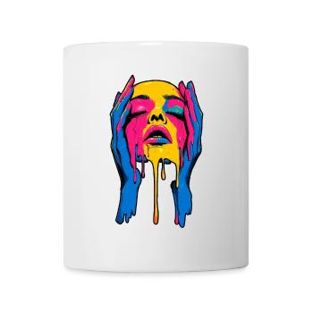 Melting Face - Tasse - Weiß - Vorne