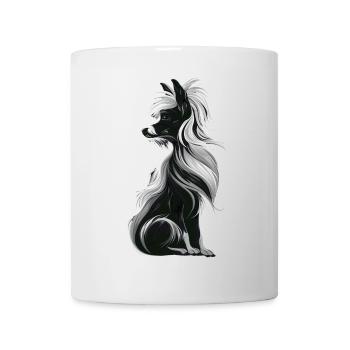 Chinesischer Schopfhund - Tasse - Weiß - Vorne
