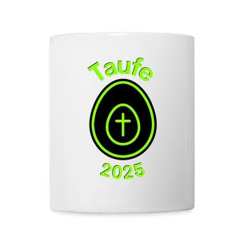 Baptism 2025 Cross in the Egg Hope Resurrection - Mug - white - Front