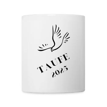 Baptism 2025 Dove Floating Down Baptism Gift 2025 - Mug - white - Front