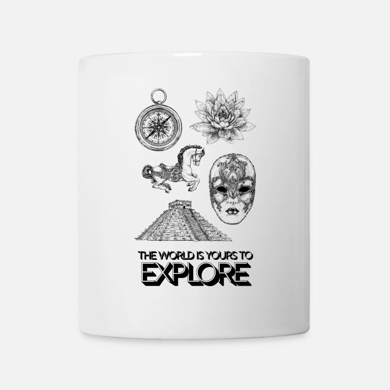 THE WORLD IS YOURS TO EXPLORE - Mug - white