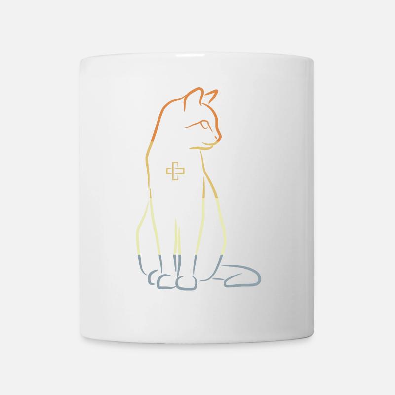 Chat vétérinaire - Mug blanc - blanc