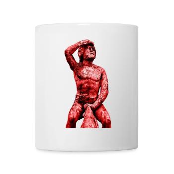 Bruckmandl Regensburg. Das Regensburger Bruckmandl - Tasse - Weiß - Vorne