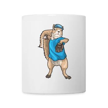 Squirrel Baseball Baseball Glove - Mug - white - Front