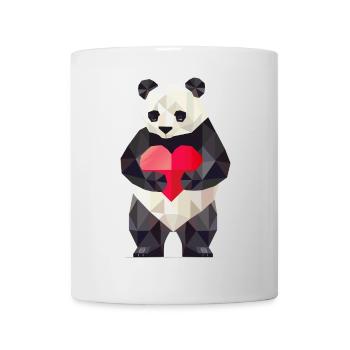 Panda with Heart – A Symbol of Love and Harmony - Mug - white - Front