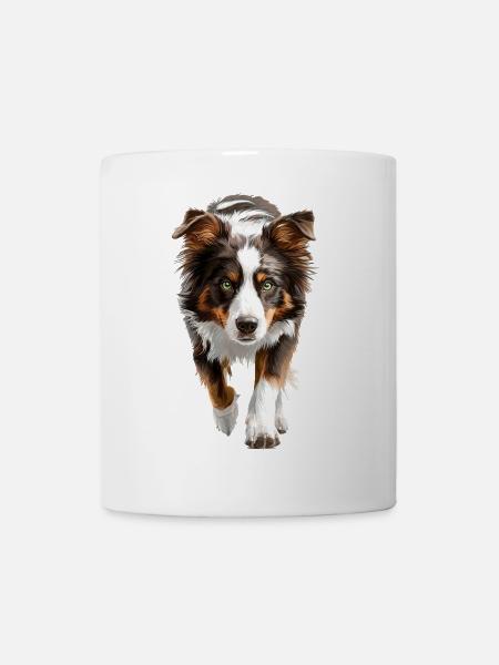 Australischer Schäferhund - Tasse - Weiß