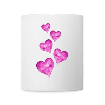 Coeurs Symbole Mariage - Mug blanc - blanc - Devant