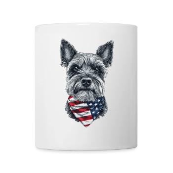 Zwergschnauzer - Tasse - Weiß - Vorne