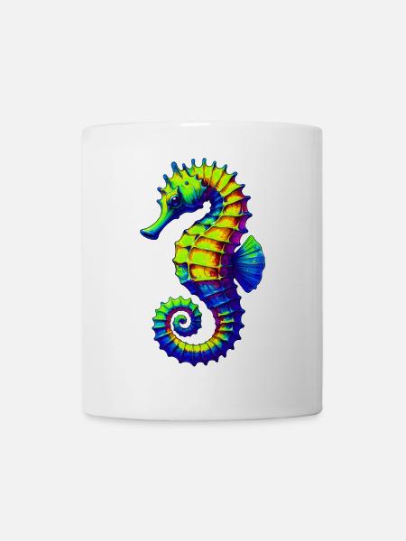 Seepferdchen - Tasse - Weiß