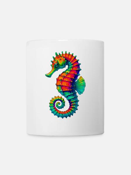 Seepferdchen - Tasse - Weiß