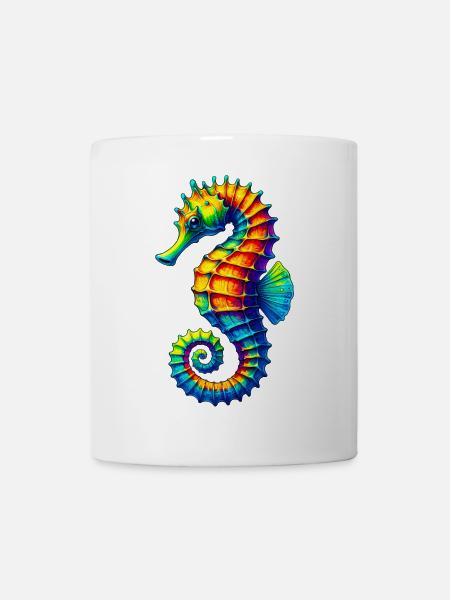 Seepferdchen - Tasse - Weiß