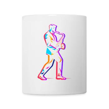 90s saxophone player - Mug - white - Front