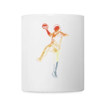 Handball Girl Retro Look - Tasse - Weiß - Vorne