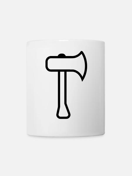 Axt - Tasse - Weiß