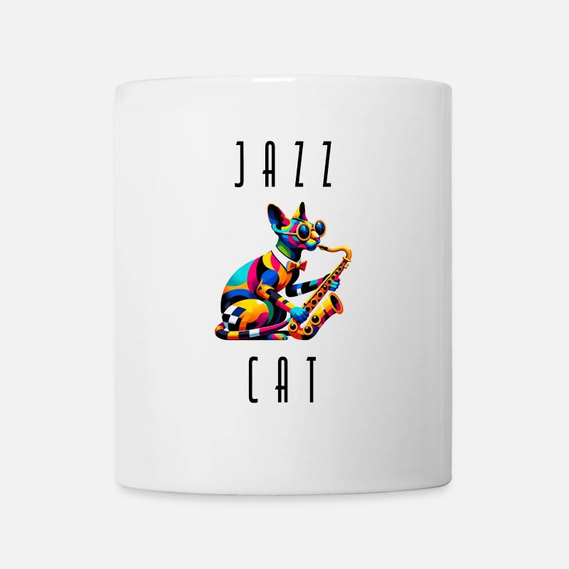 Jazz Sfinks Cat - Mug blanc - blanc