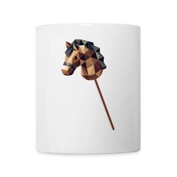 Steckenpferd im Polygon-Stil - Tasse - Weiß - Vorne