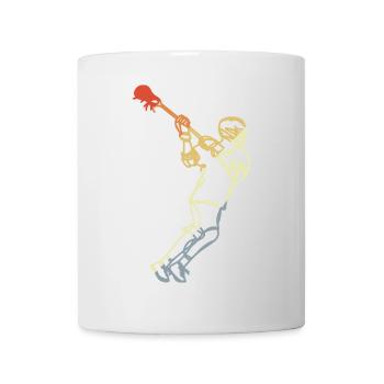 Lacrosse Player Retro - Mug - white - Front
