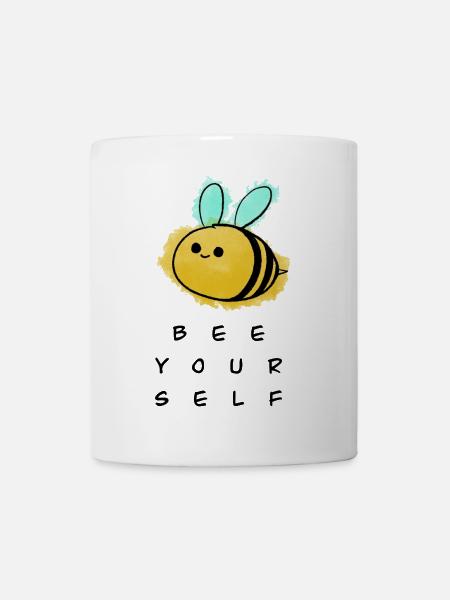 Bee yourself - Tasse - Weiß