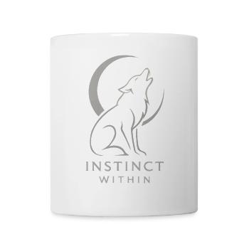 Heulender Wolfsmond – Instinkt im Inneren - Tasse - Weiß - Vorne