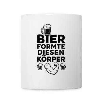 Bier formte diesen Körper - Tasse - Weiß - Vorne