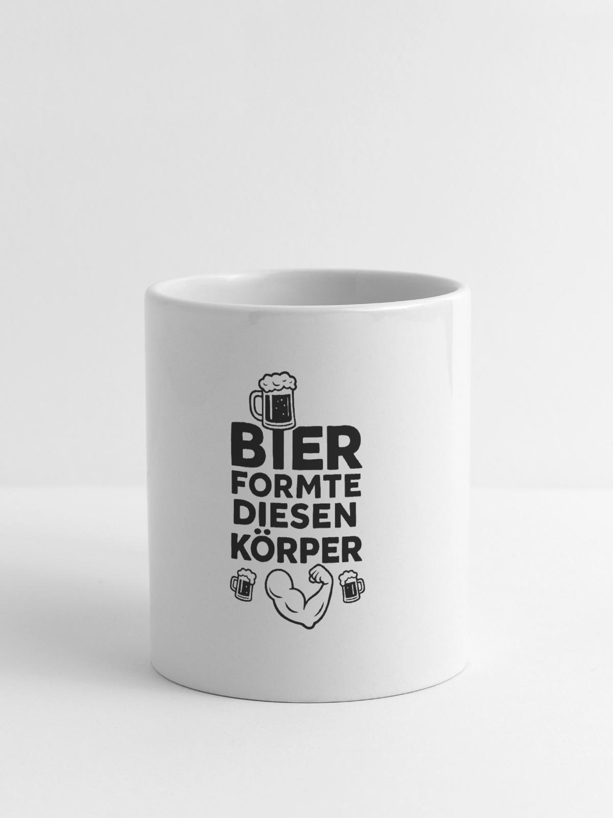 Bier formte diesen Körper - Tasse - Weiß - Vorne