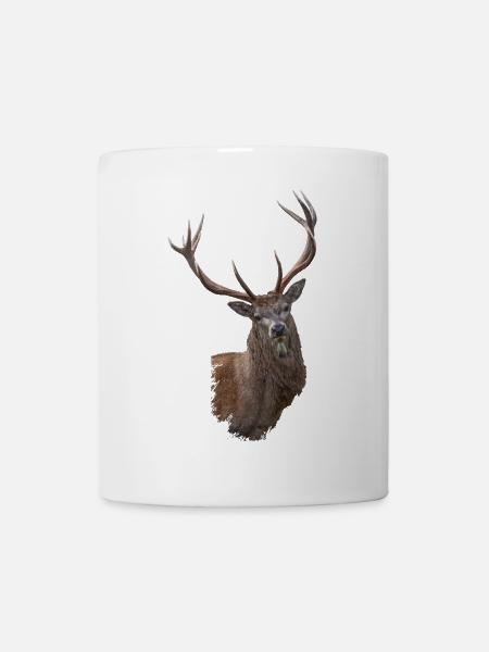 Hirsch - Tasse - Weiß