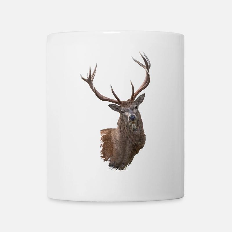 Hirsch - Tasse - Weiß