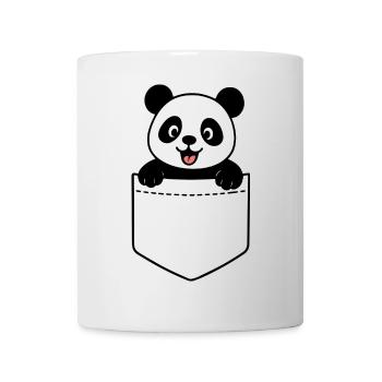 Fröhlicher Panda - Tasse - Weiß - Vorne