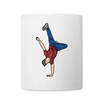 B Boy Zeichnung - Tasse - Weiß - Vorne