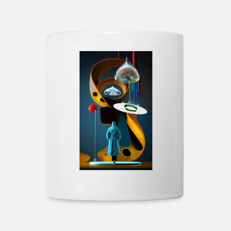 Surreal Dreamscape Illustration Design - Mug - white