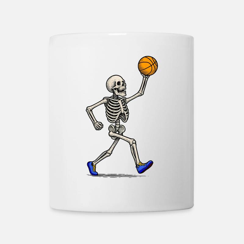 Basketball Skeleton Slam - Tasse - Weiß