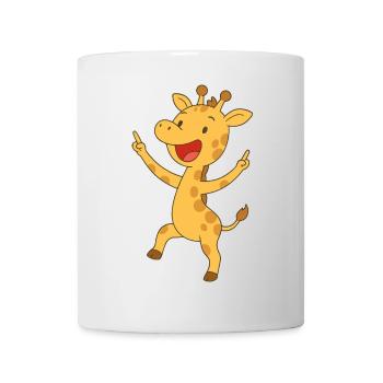Girafe de bonne humeur - Mug blanc - blanc - Devant