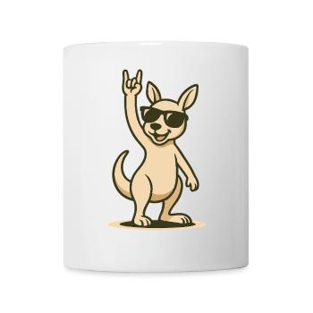Rocker roo in sunglasses - Mug - white - Front