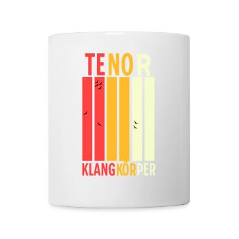 Chor Begeisterung: Tenor Klangkörper - Tasse - Weiß - Vorne