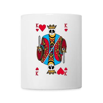 Der König der Herzen ist tot - Tasse - Weiß - Vorne