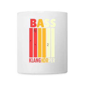 Chor: Bass Klangkörper für Musiker - Tasse - Weiß - Vorne