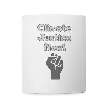 Climate Justice Now – Climate Protection Statement Wear - Mug - white - Front