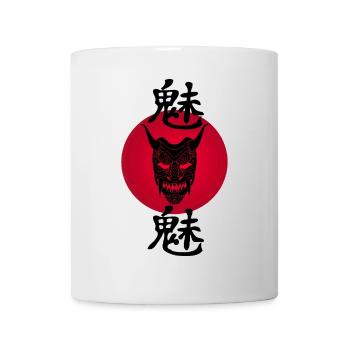 Démon noir et soleil rouge - Mug blanc - blanc - Devant