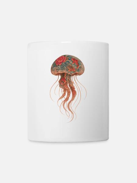 Yakuza Jellyfish – Ink Beneath the Surface - Mug - white