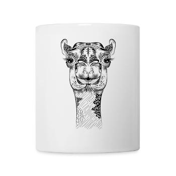Chameau décoratif avec une touche orientale - Mug blanc - blanc - Devant