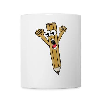 Scared Pencil - Mug - white - Front