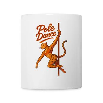 Pole dance Léopard Pole Dancer Cadeau - Mug blanc - blanc - Devant