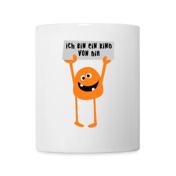 Monster Kind Comic lustig Ungeheuer Kinder Eltern - Tasse - Weiß - Vorne