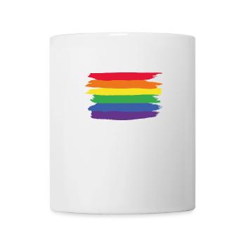 Love LGBT Pride Rainbow Colours Gift Love - Mug blanc - blanc - Devant